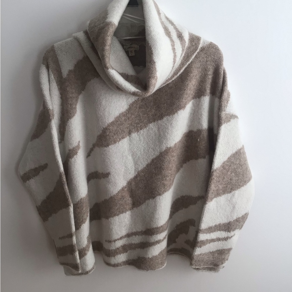 Cozy Brown and White Women's Sweater